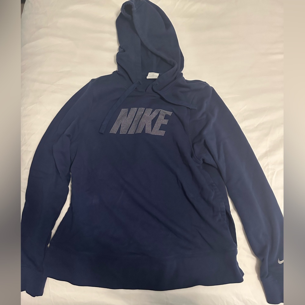 Cute navy blue Nike hoodie, size XS